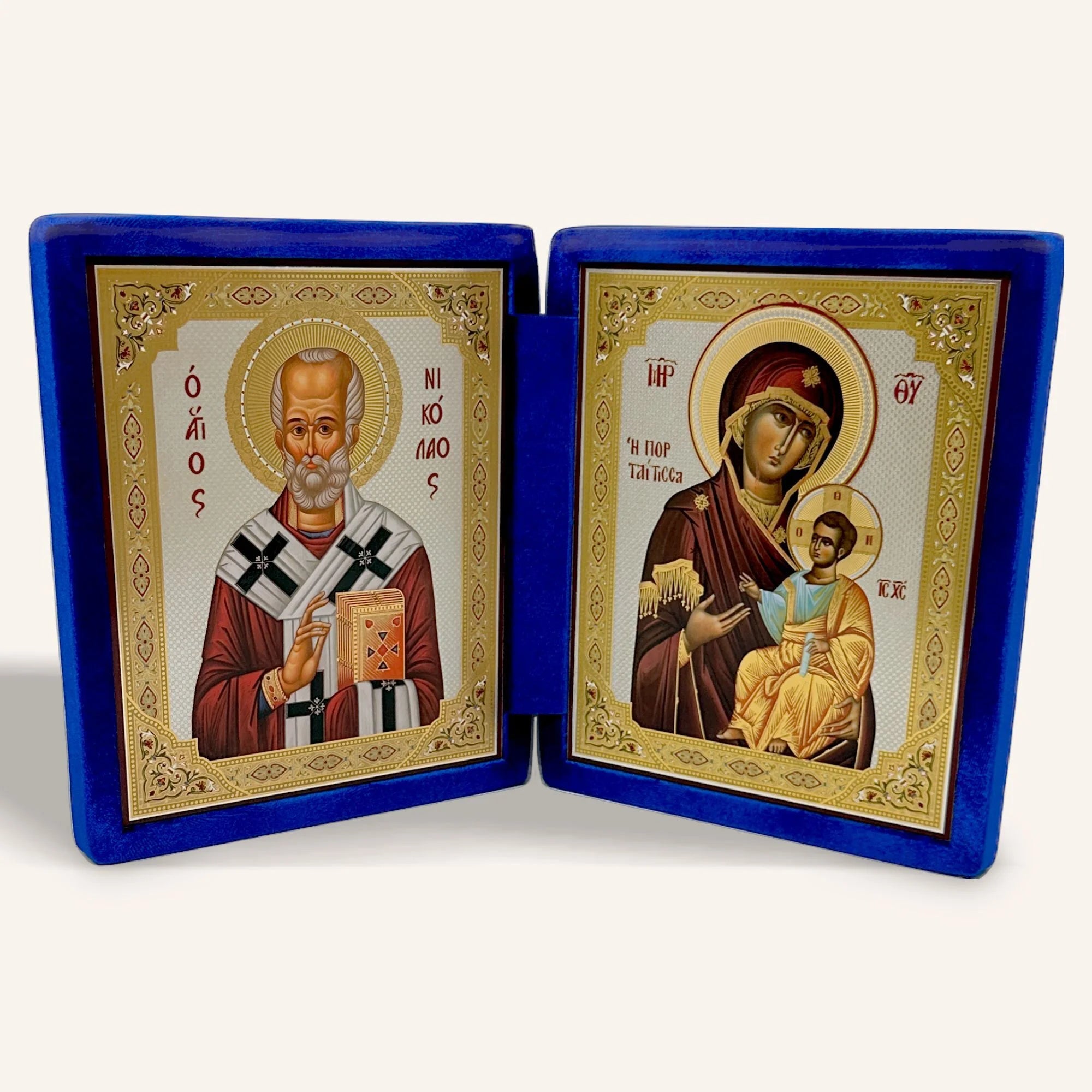 Saint Nicholas and the Mother of God with the Christ Child