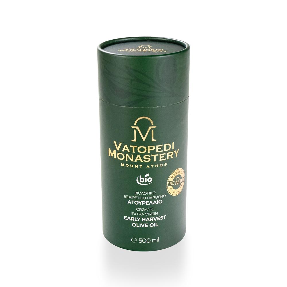 Organic Extra Virgin Early Harvest Olive Oil from Vatopedi Monastery, Mount Athos - 500 ml