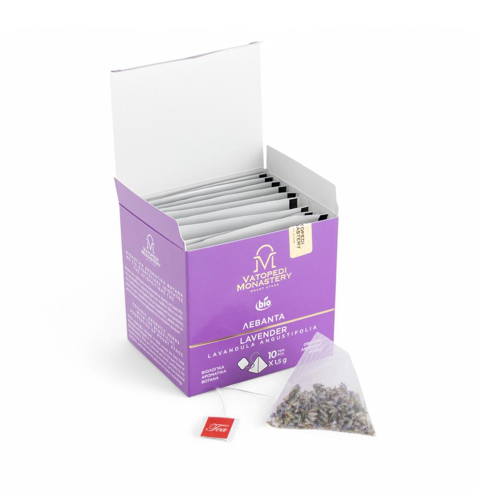 Organic Lavender Tea with Aromatic Organic Herbs from Mount Athos (Lavandula Angustifolia) 15g