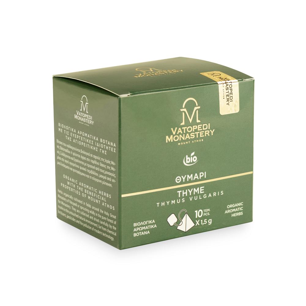 Organic Thyme Tea with Aromatic Organic Herbs from Mount Athos (Thymus Vulgaris) 15g