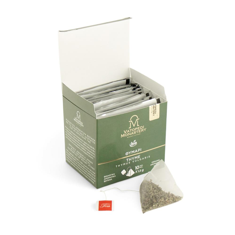 Organic Thyme Tea with Aromatic Organic Herbs from Mount Athos (Thymus Vulgaris) 15g