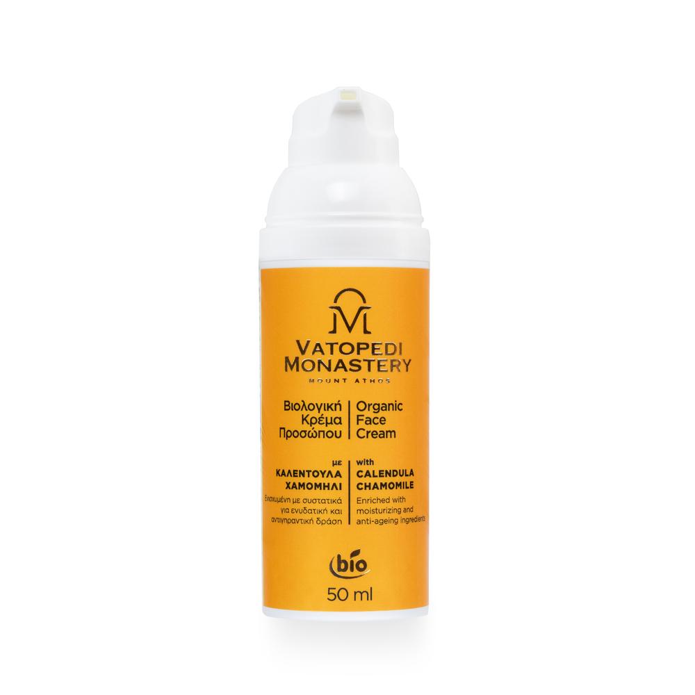 Organic Face Cream with Calendula and Chamomile from Mount Athos 50ml