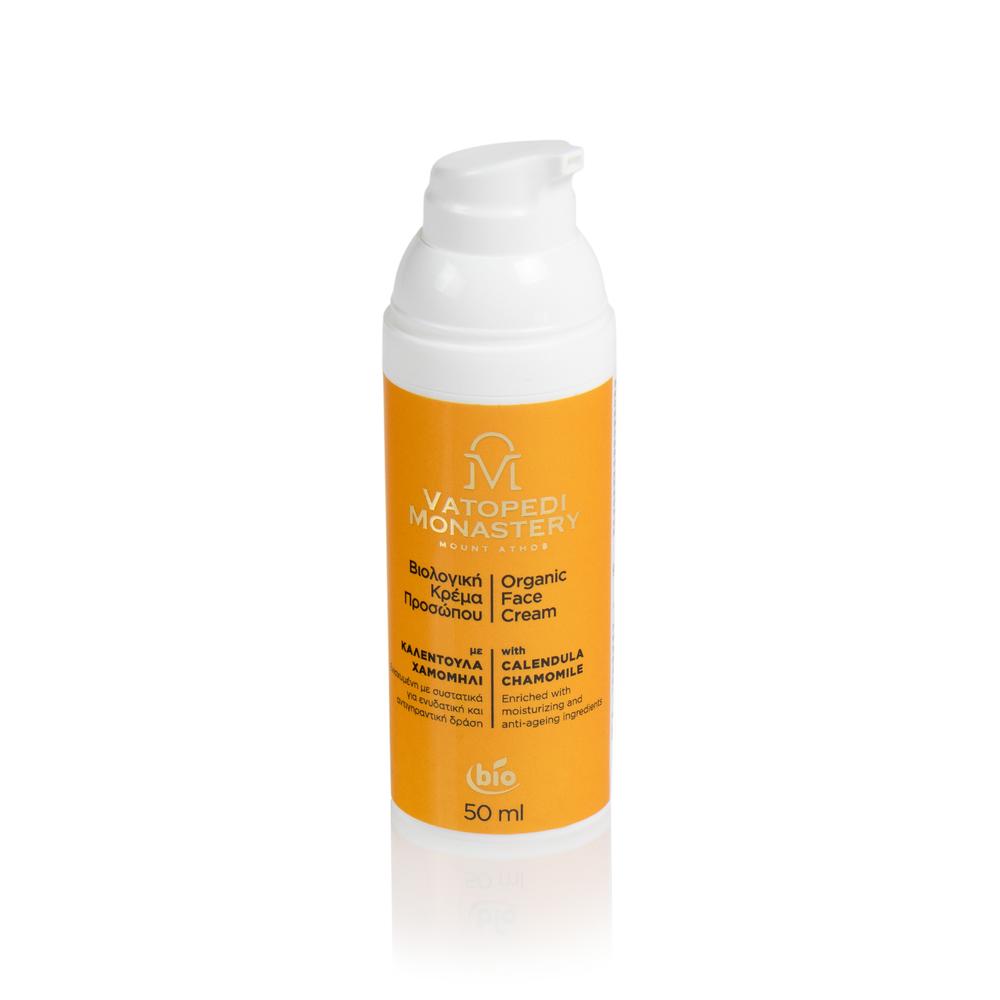 Organic Face Cream with Calendula and Chamomile from Mount Athos 50ml