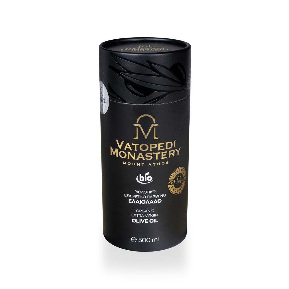 Premium Organic Extra Virgin Olive Oil from Vatopedi Monastery, Mount Athos 500ml