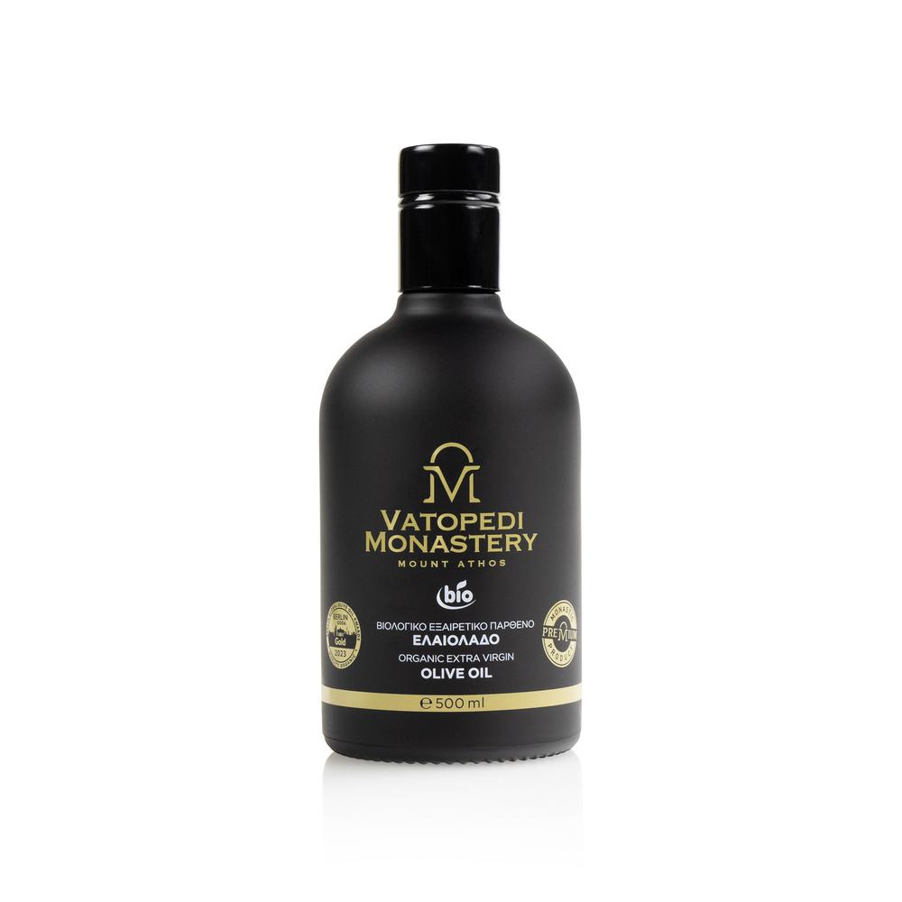 Premium Organic Extra Virgin Olive Oil from Vatopedi Monastery, Mount Athos 500ml