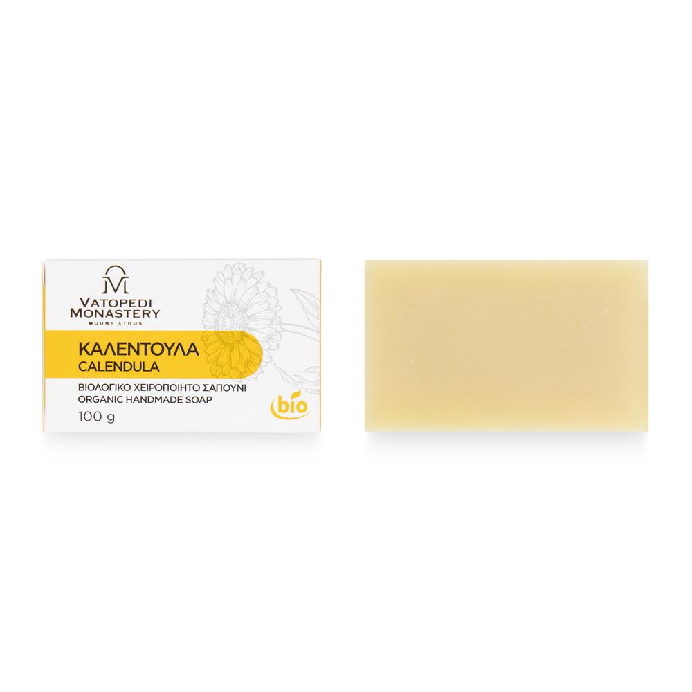 Organic Handmade Soap with Calendula from Mount Athos - 100g