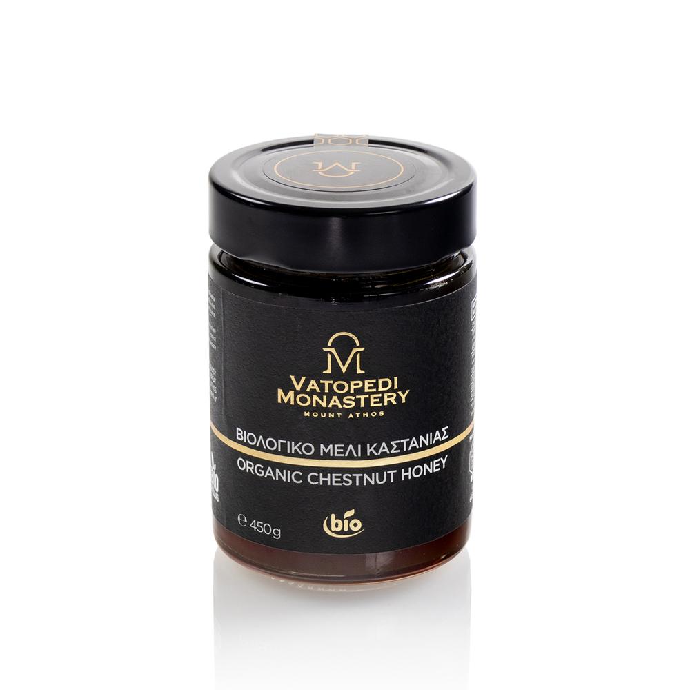 Organic Monastic Chestnut Honey from Mount Athos, 450g