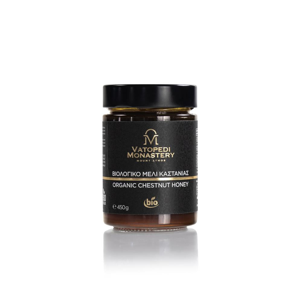 Organic Monastic Chestnut Honey from Mount Athos, 450g