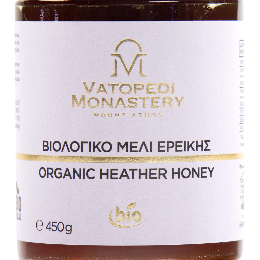 Organic Monastic Heather Honey from Mount Athos, 450g