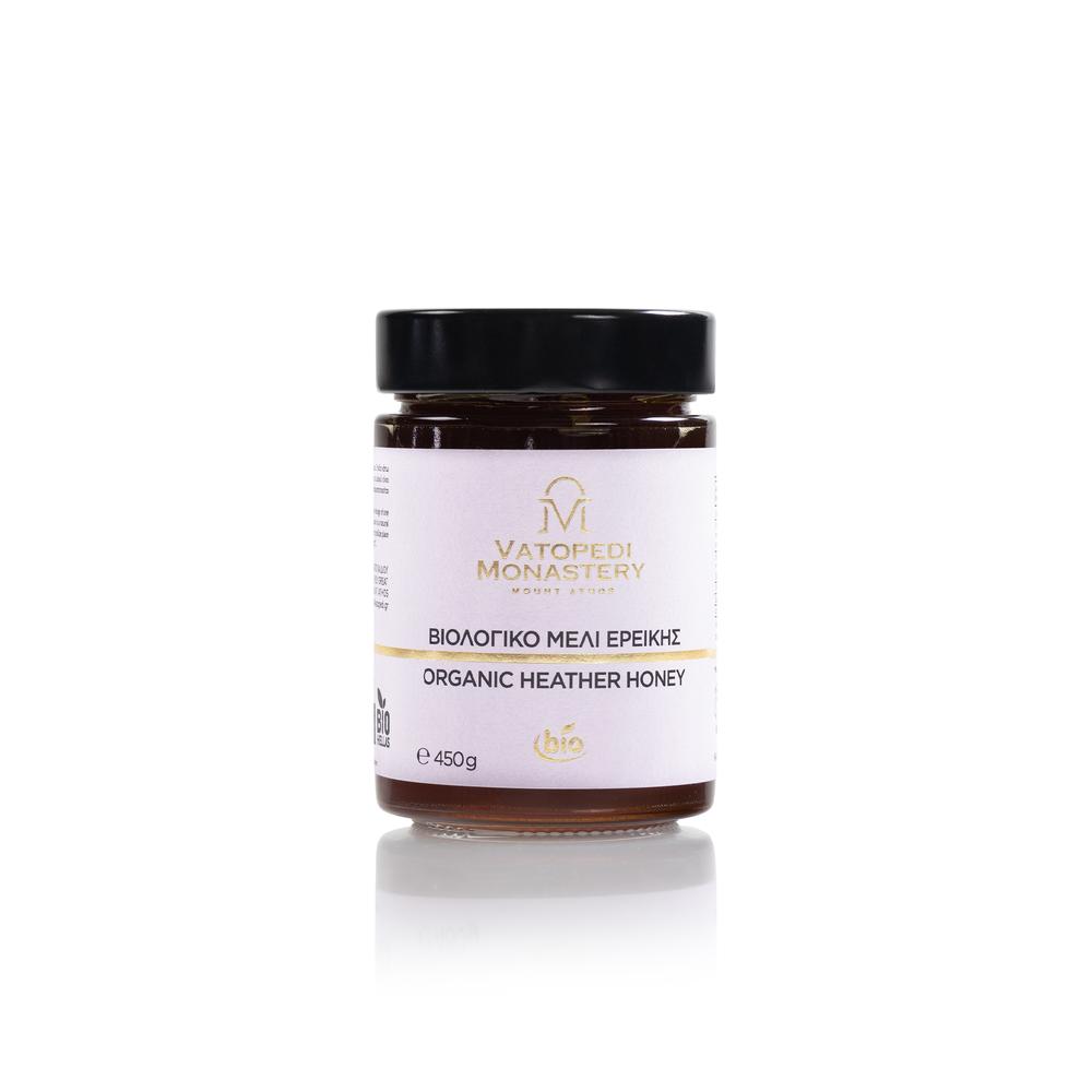 Organic Monastic Heather Honey from Mount Athos, 450g