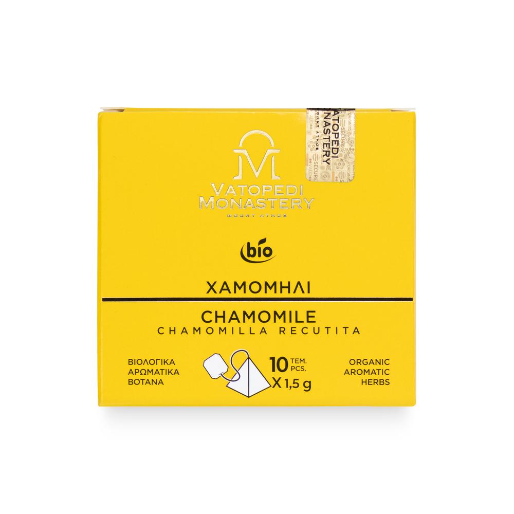 Organic Chamomile Tea with Aromatic Organic Herbs from Mount Athos (Chamomilla Recutita) 15g