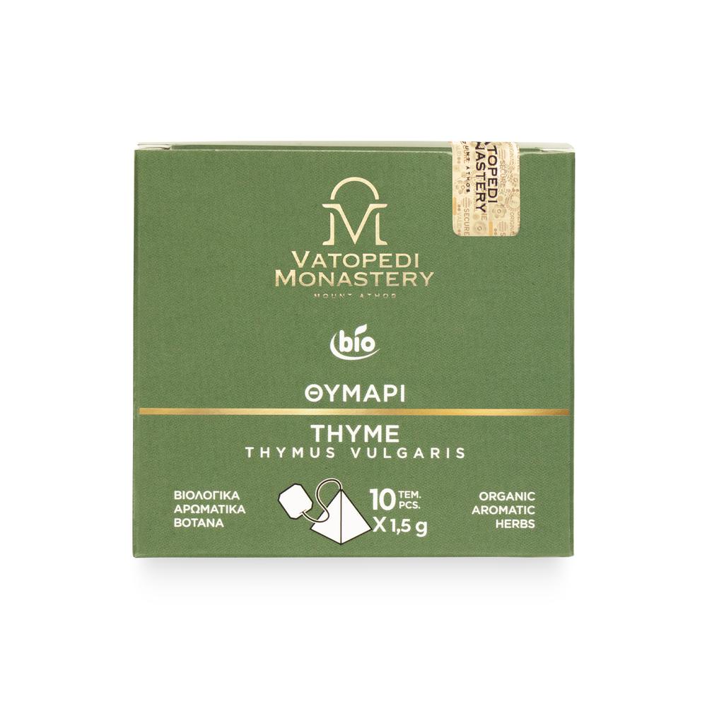 Organic Thyme Tea with Aromatic Organic Herbs from Mount Athos (Thymus Vulgaris) 15g