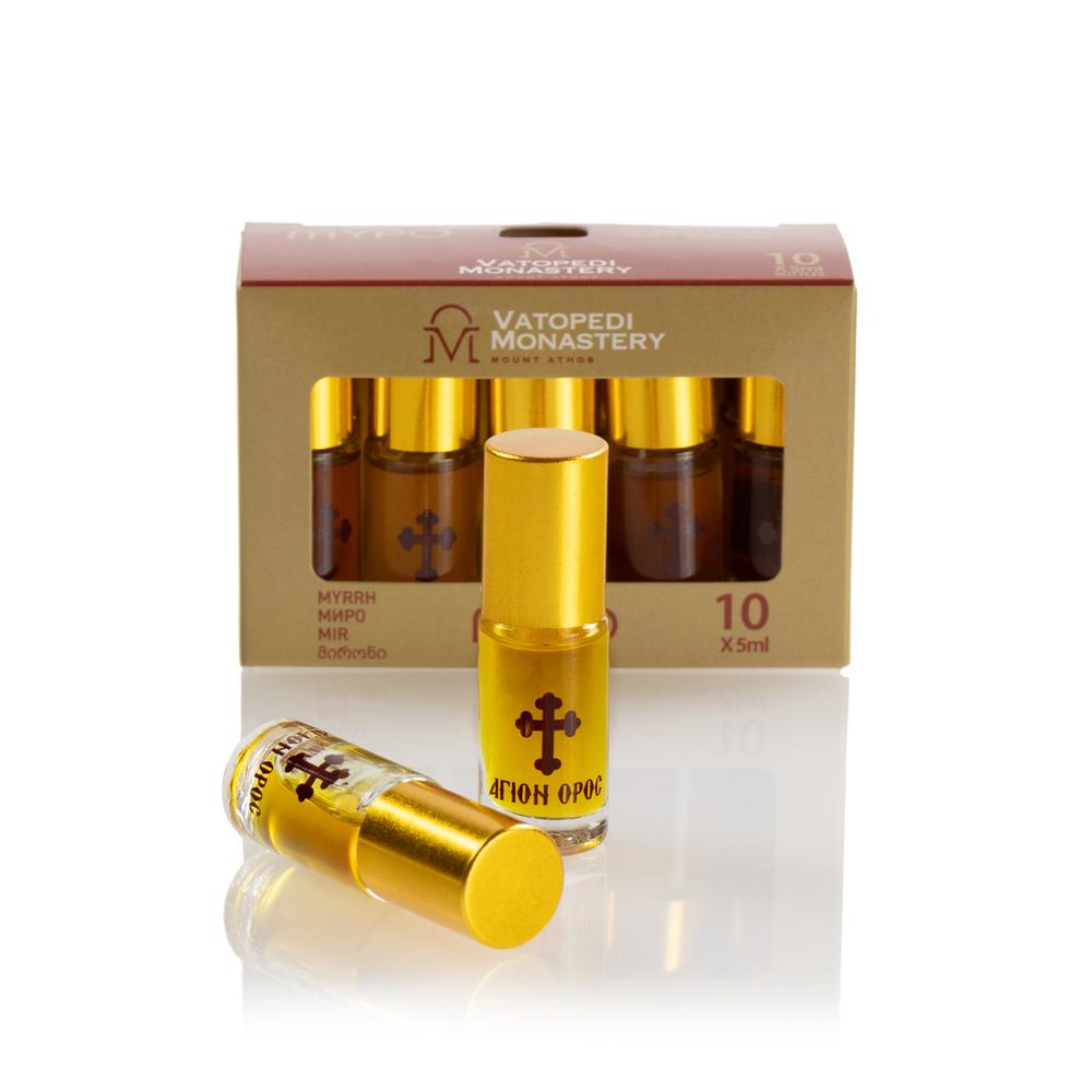 Pure Monastic Myrrh with Cypress Scent from Mount Athos