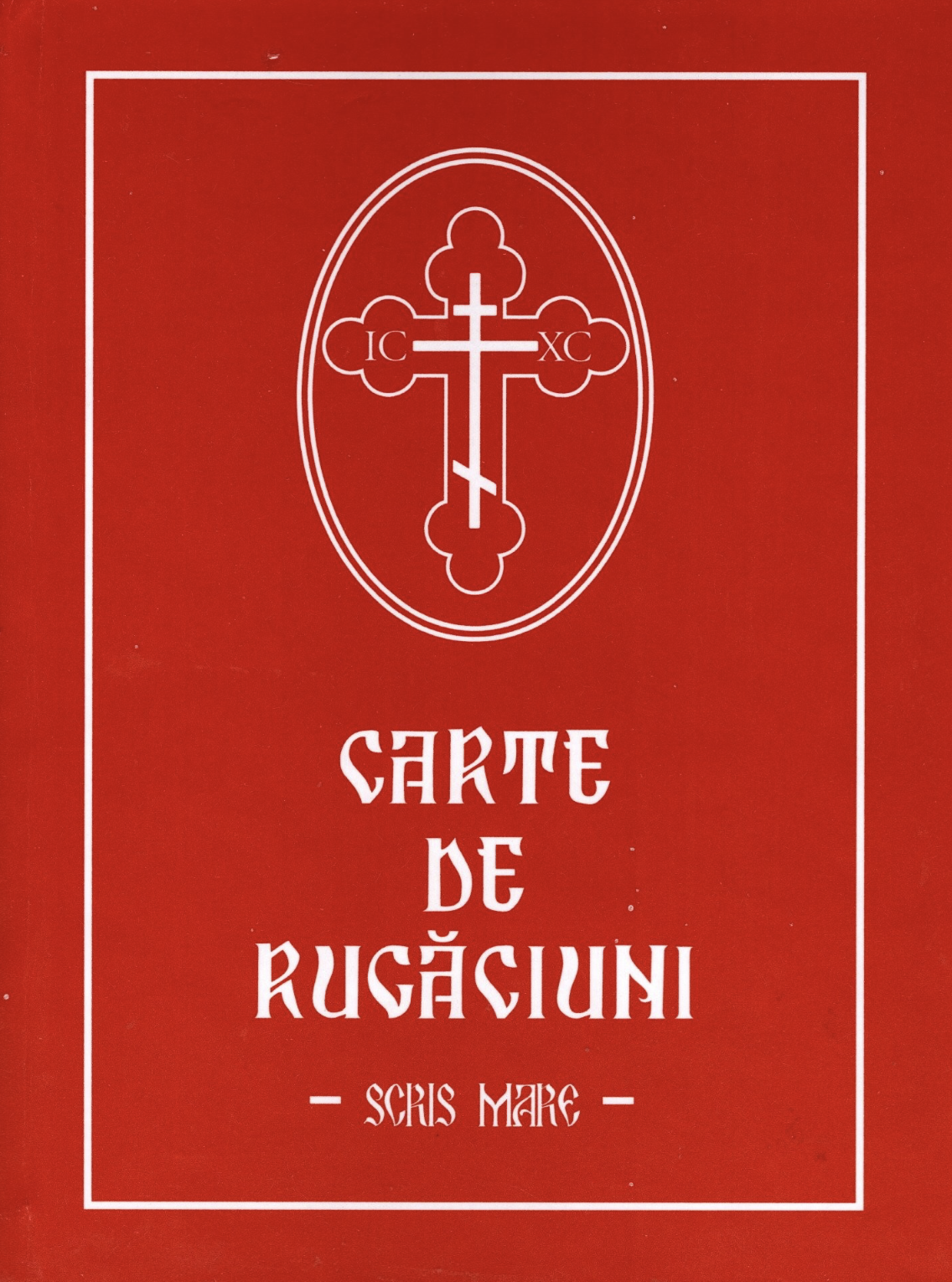 Carte de rugăciuni cu scris MARE