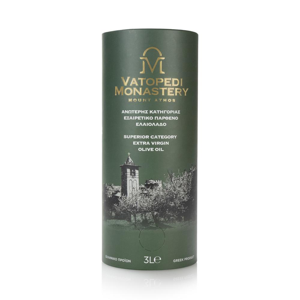 Superior Category Extra Virgin Olive Oil from Vatopedi Monastery, Mount Athos - 3 L