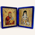 The Mother of God with the Child and Saint Nectarios of Aegina