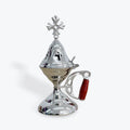 Cross Censer Incense Burner – Silver Finish