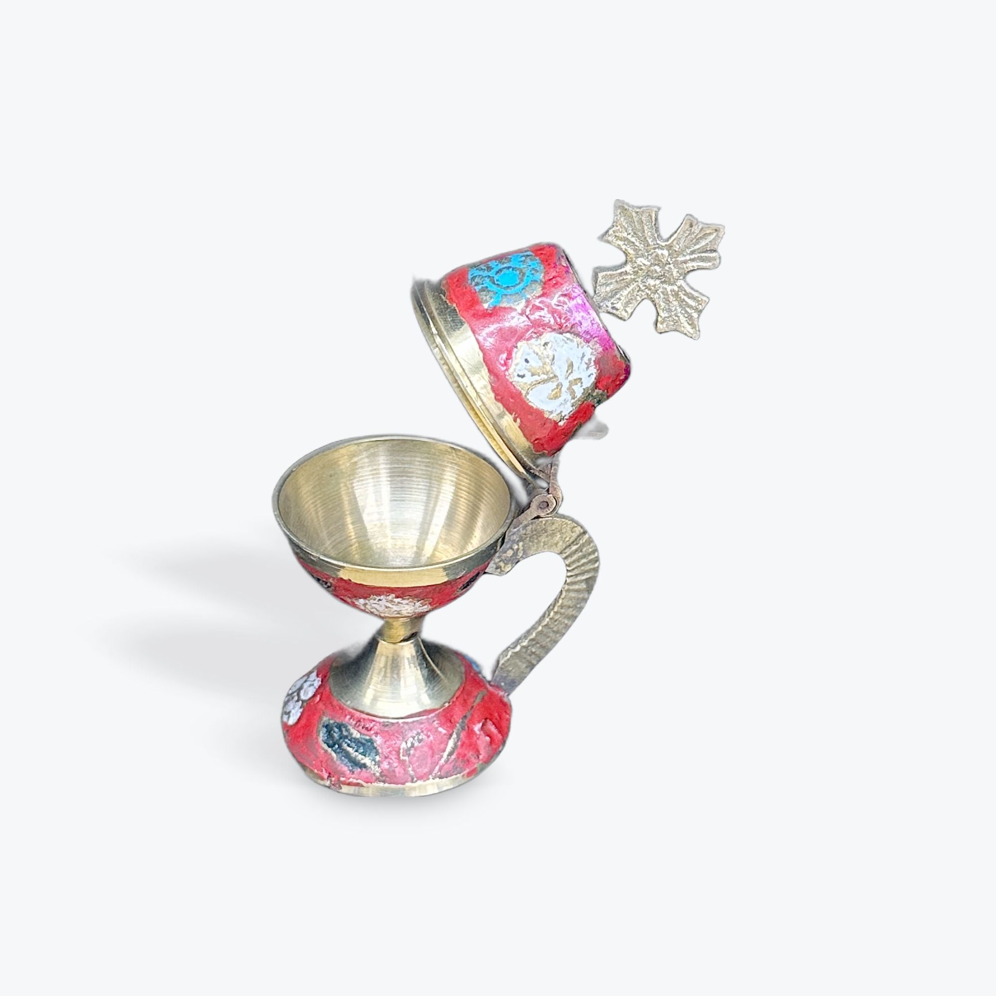 Red Painted Incense Burner
