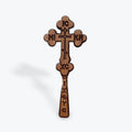 Walnut Wood Blessing Cross – Trefoil Design