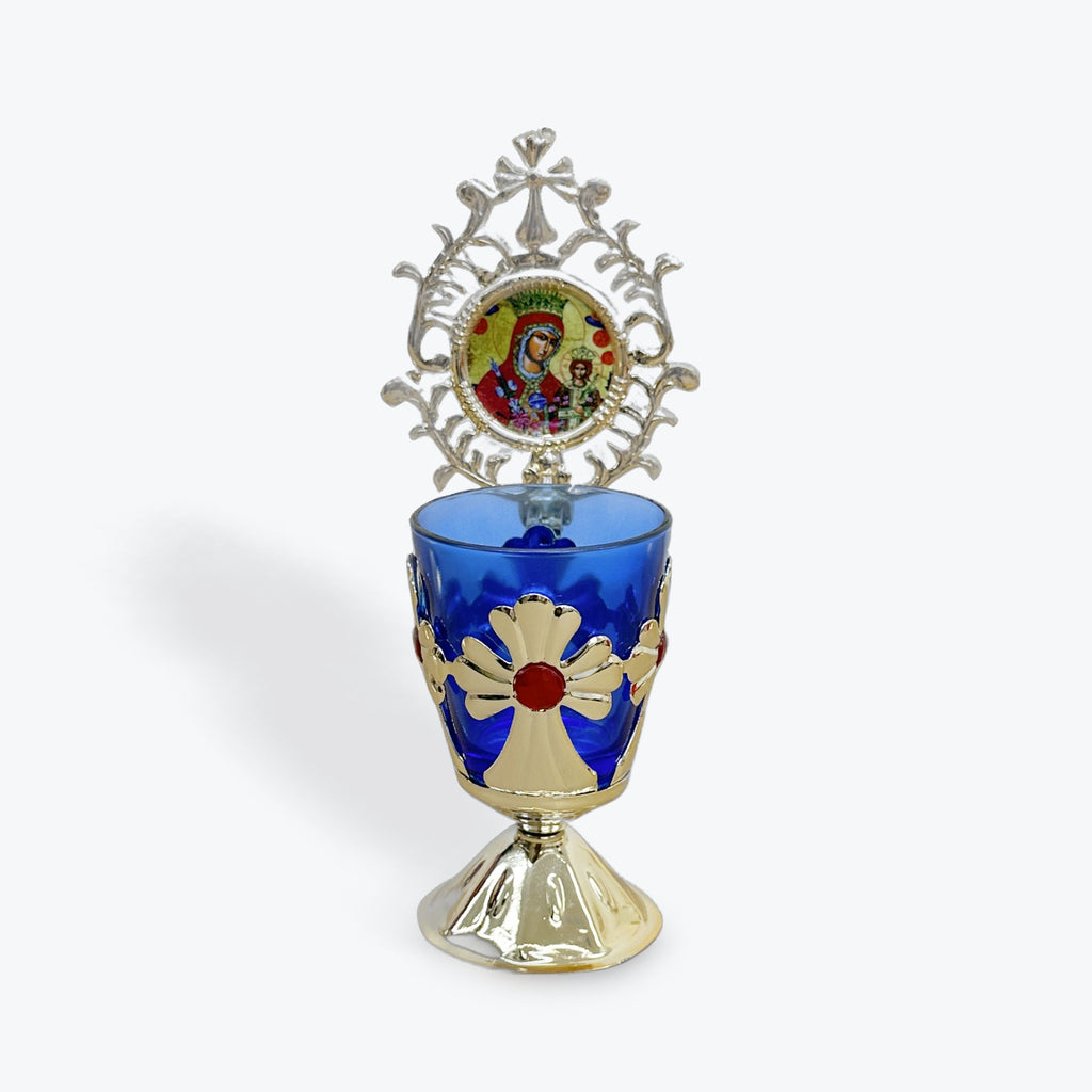 Orthodox Vigil Candle with Byzantine Icons 1