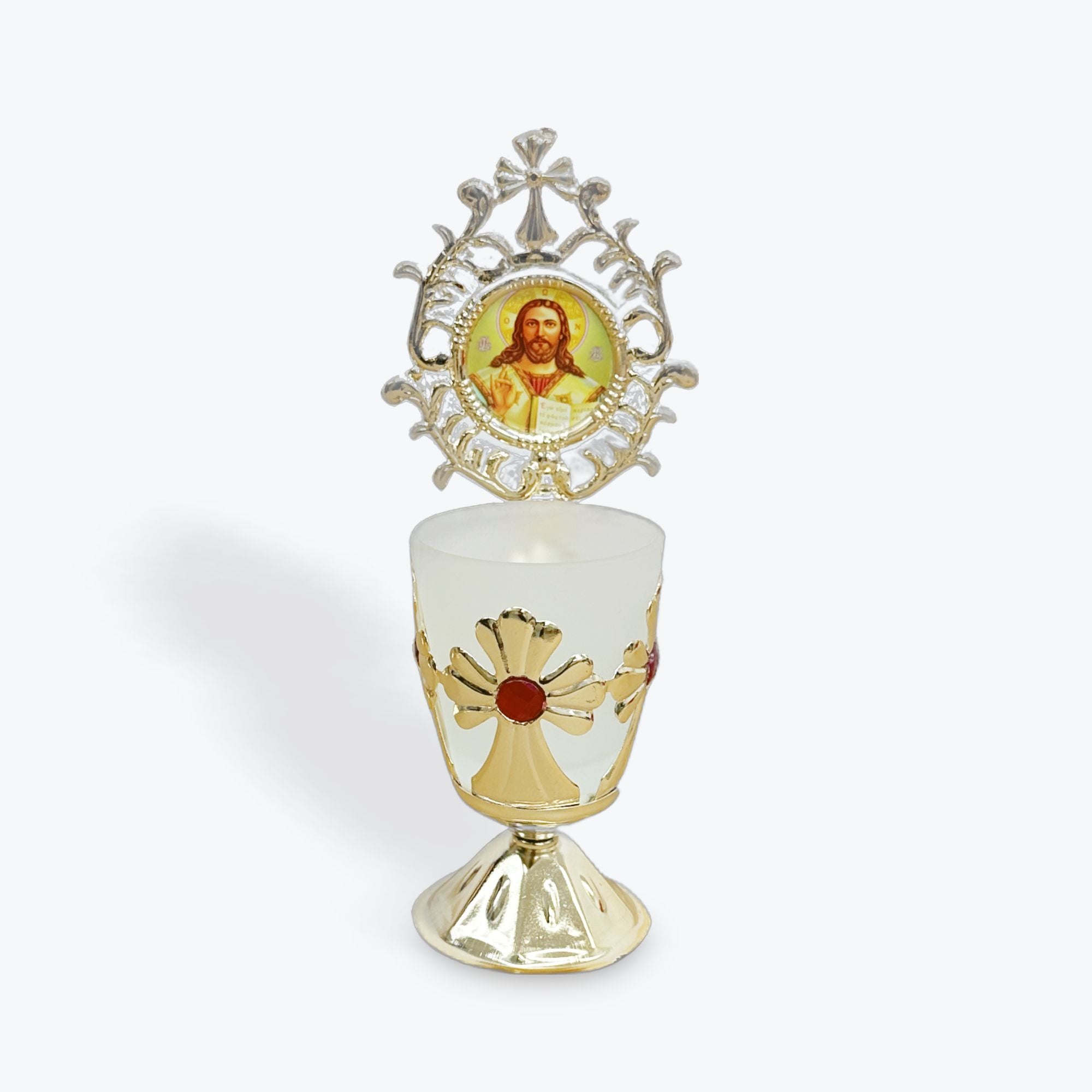 Orthodox Vigil Candle with Byzantine Icons 1