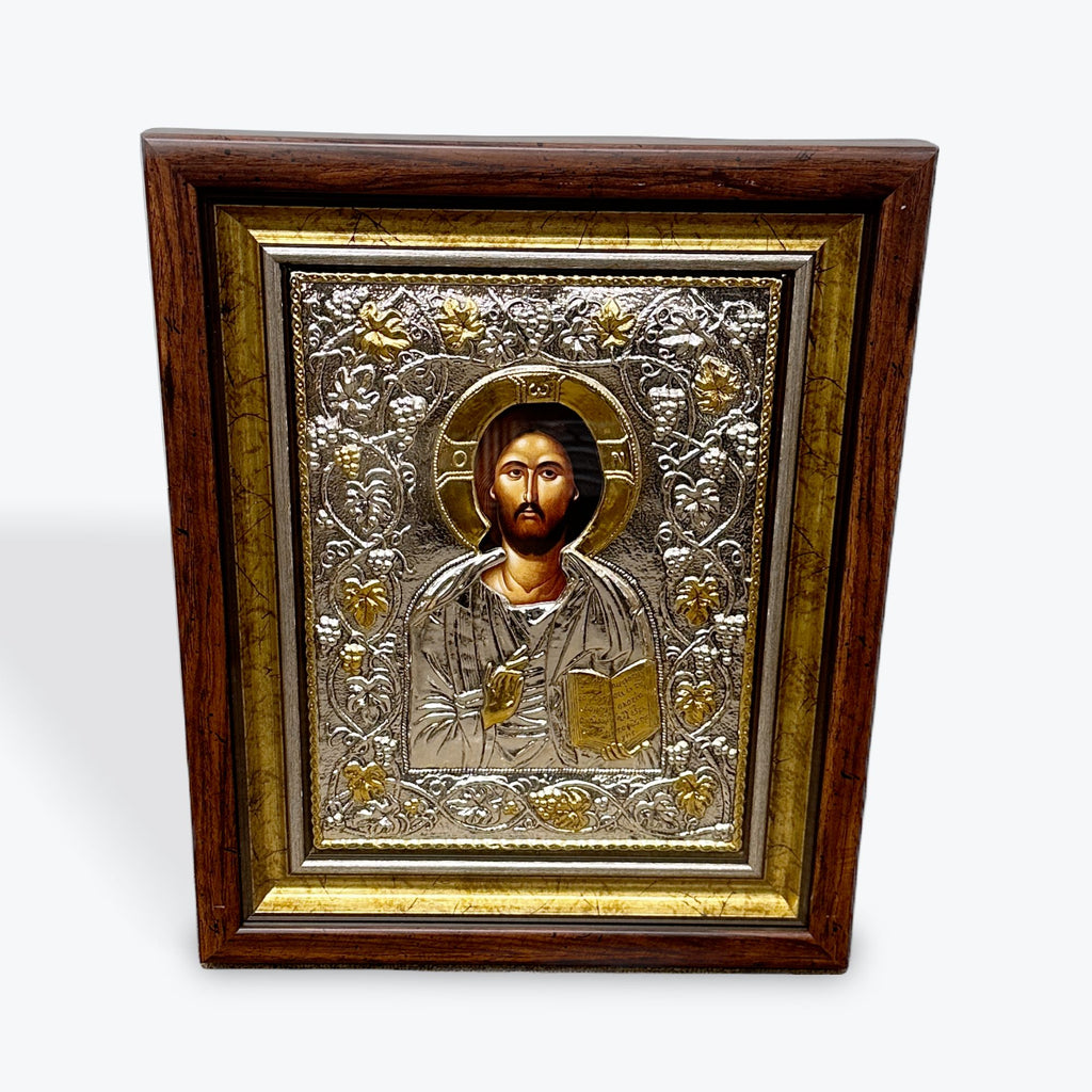 Jesus Pantocrator - 24k Gold & Fine Silver