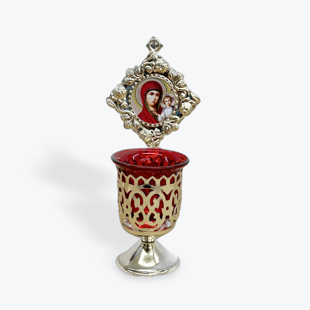 Orthodox Vigil Candle with Byzantine Icons 2