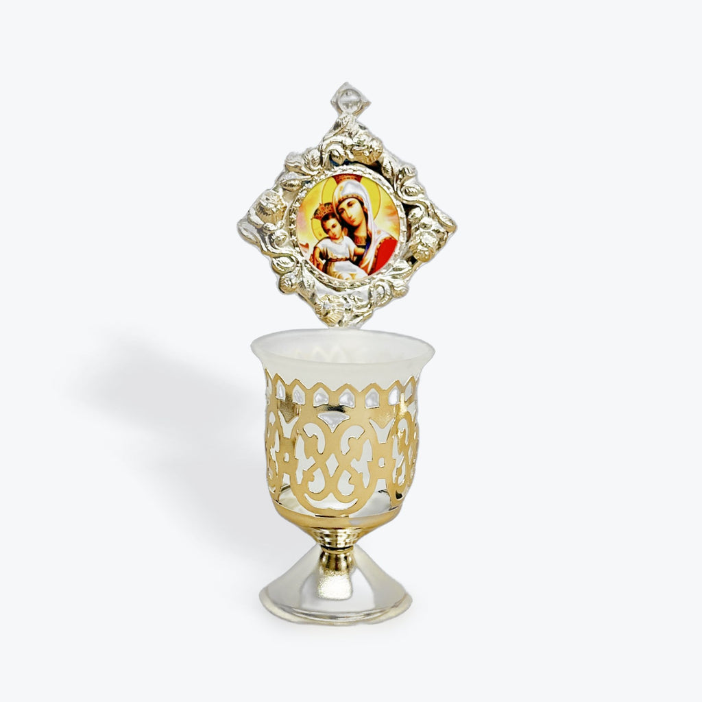 Orthodox Vigil Candle with Byzantine Icons 2