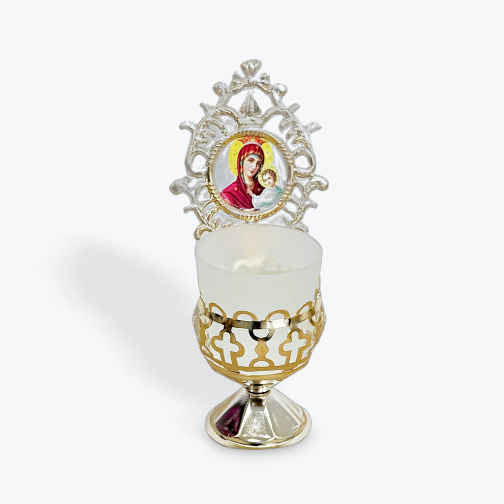 Orthodox Vigil Candle with Byzantine Icons 3