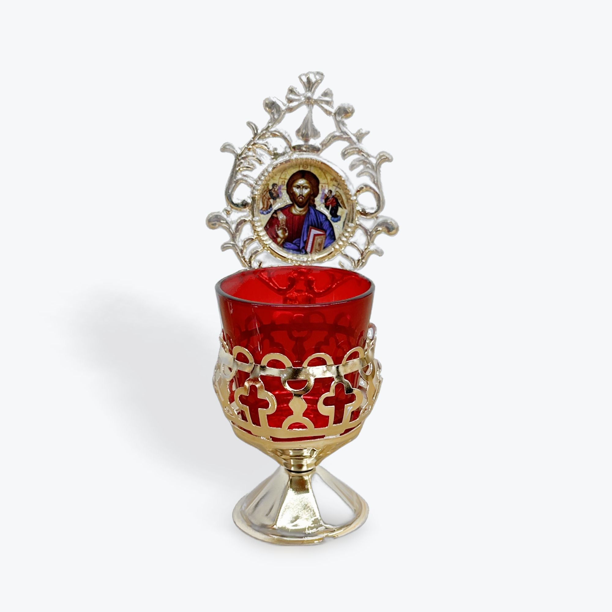Orthodox Vigil Candle with Byzantine Icons 3