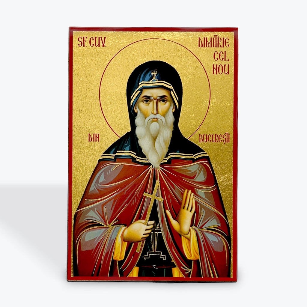 Saint Demetrios the New of Bucharest – 22 × 14 cm