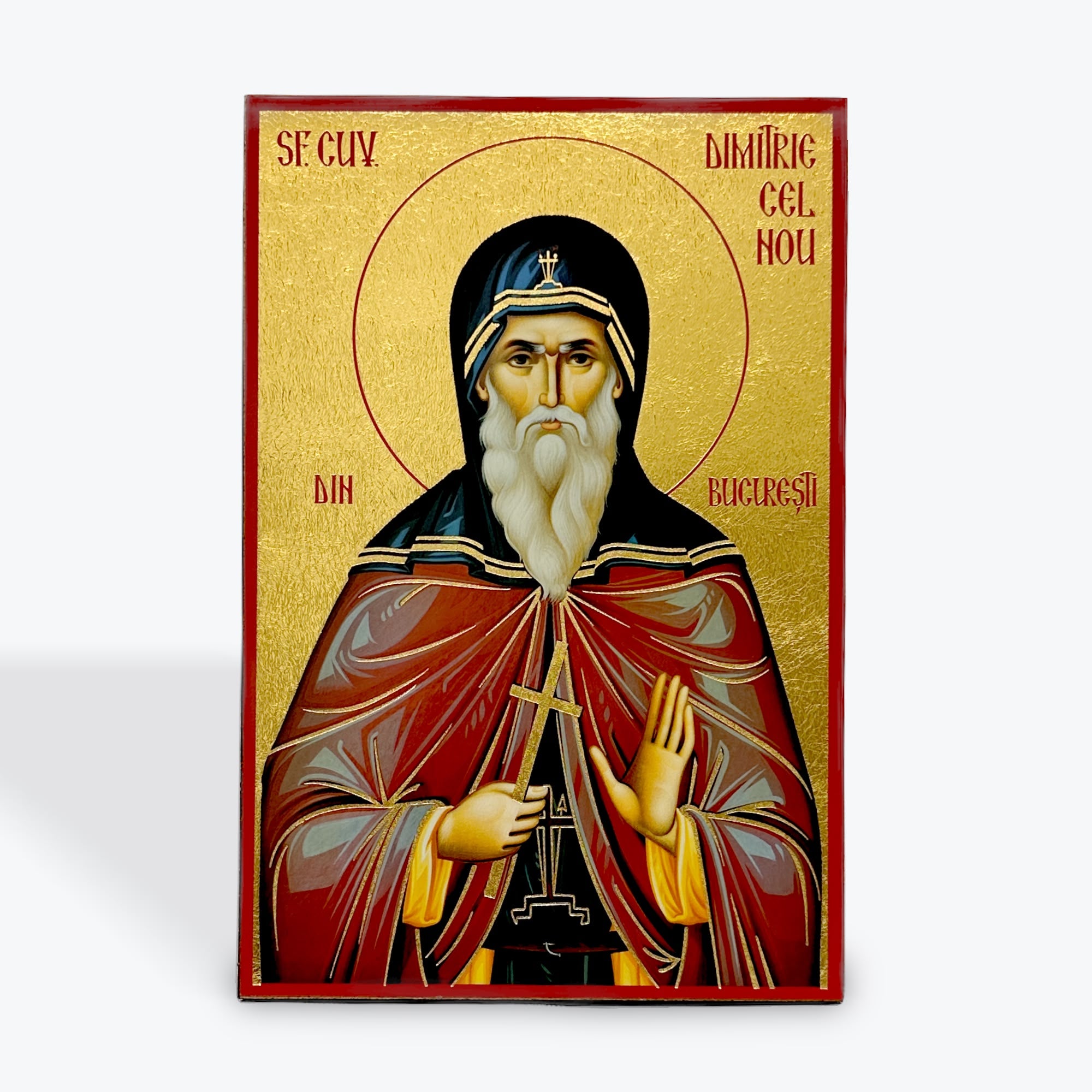 Saint Demetrios the New of Bucharest – 22 × 14 cm
