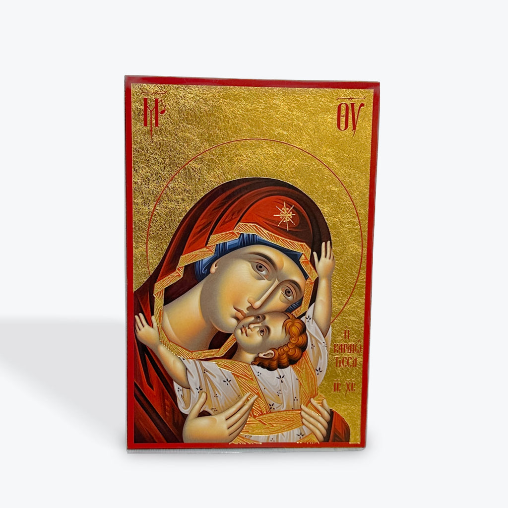 Icon of the Theotokos “Sweet Kissing” – 22 × 14 cm