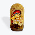 Virgin Mary with Child – “The Sweet Kiss” Icon with Candle Holder
