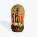 Saints Constantine and Helena icon with Candle Holder