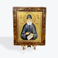 Saint Paisios – Pyrography Icon 16 x 14 cm