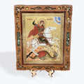 Saint George – Pyrography Icon 16 x 14 cm