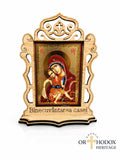Pyrography Icon “House Blessing” – Virgin Mary "axion Esti" B