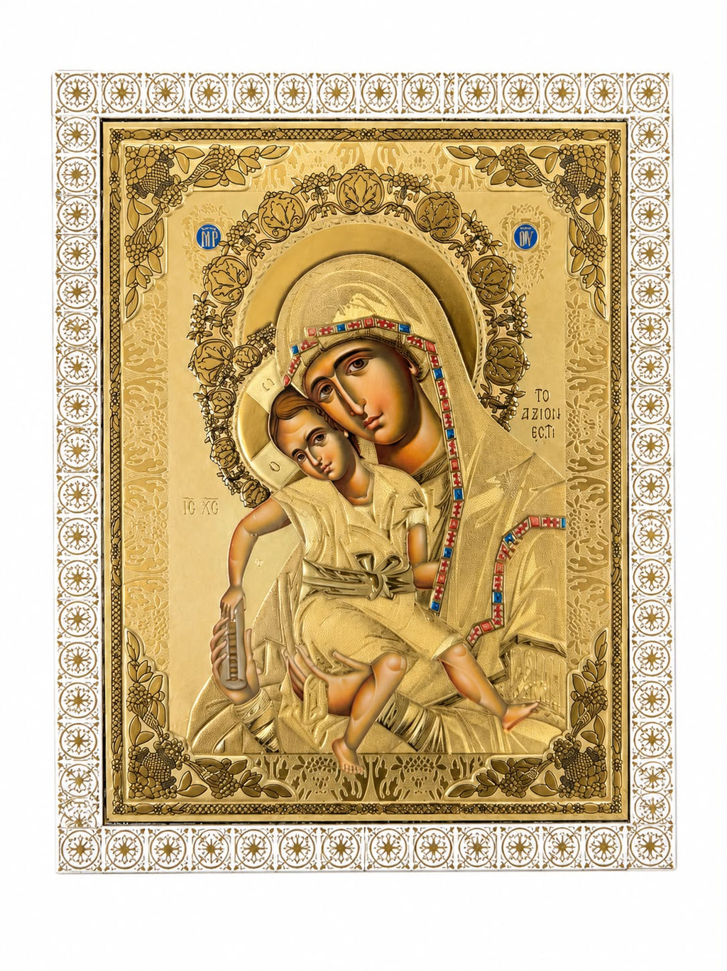 Holy Mother of God  – Embossed icon 30 x 20 cm