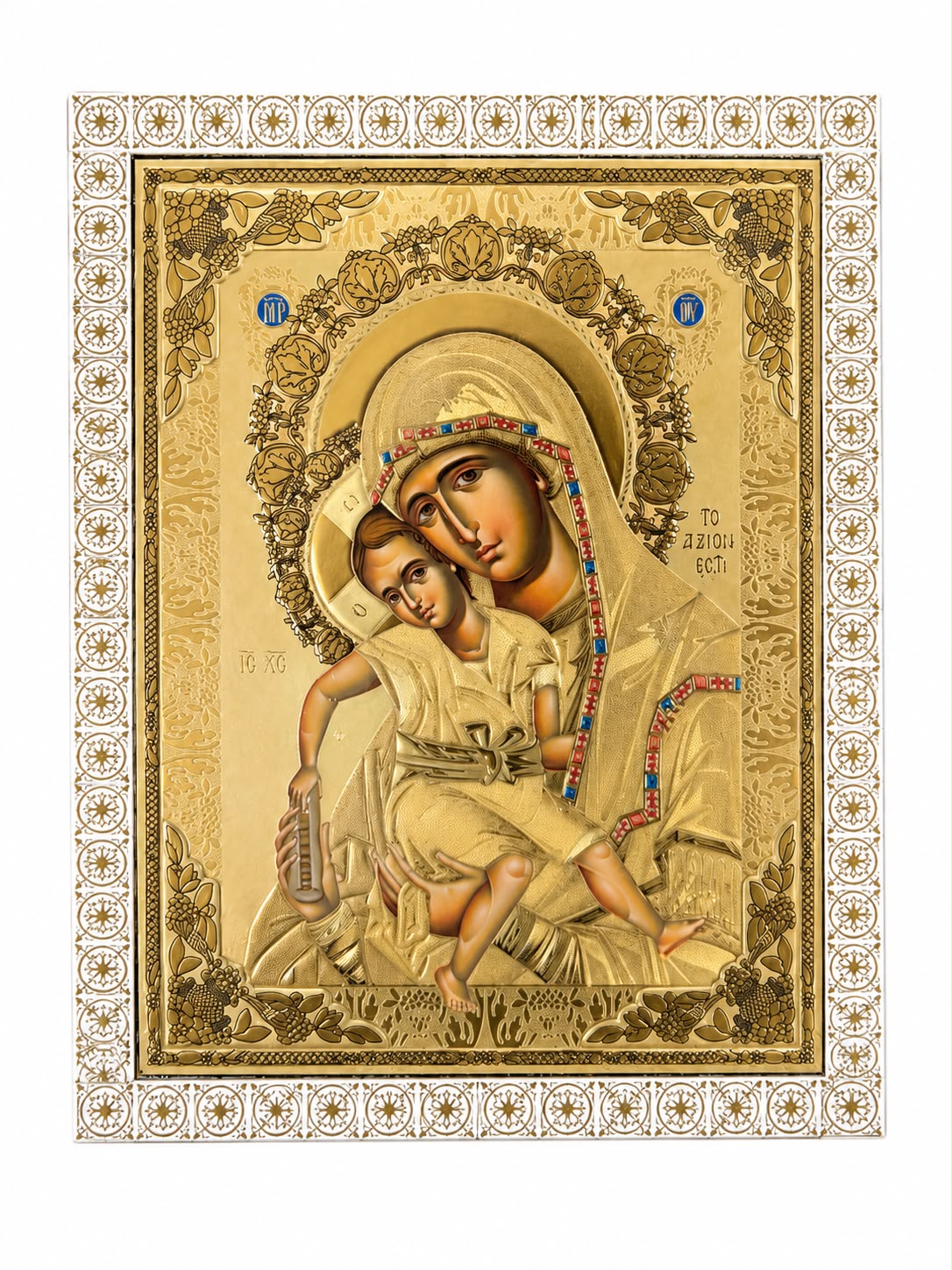 Holy Mother of God  – Embossed icon 30 x 20 cm
