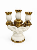 White Ceramic Triple Candle Holder (3 Lights)