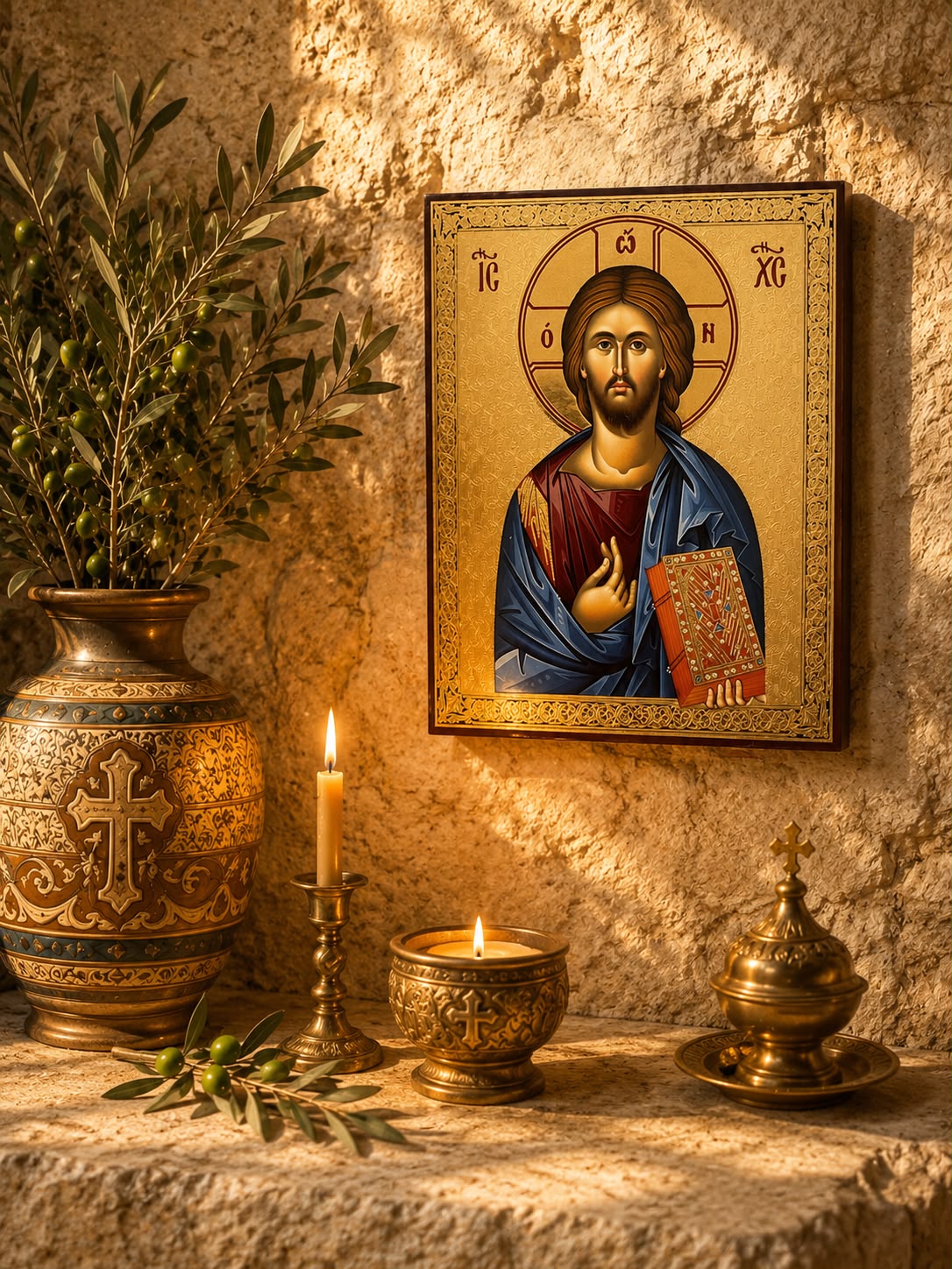 Jesus Christ Pantocrator – 13 × 11 cm