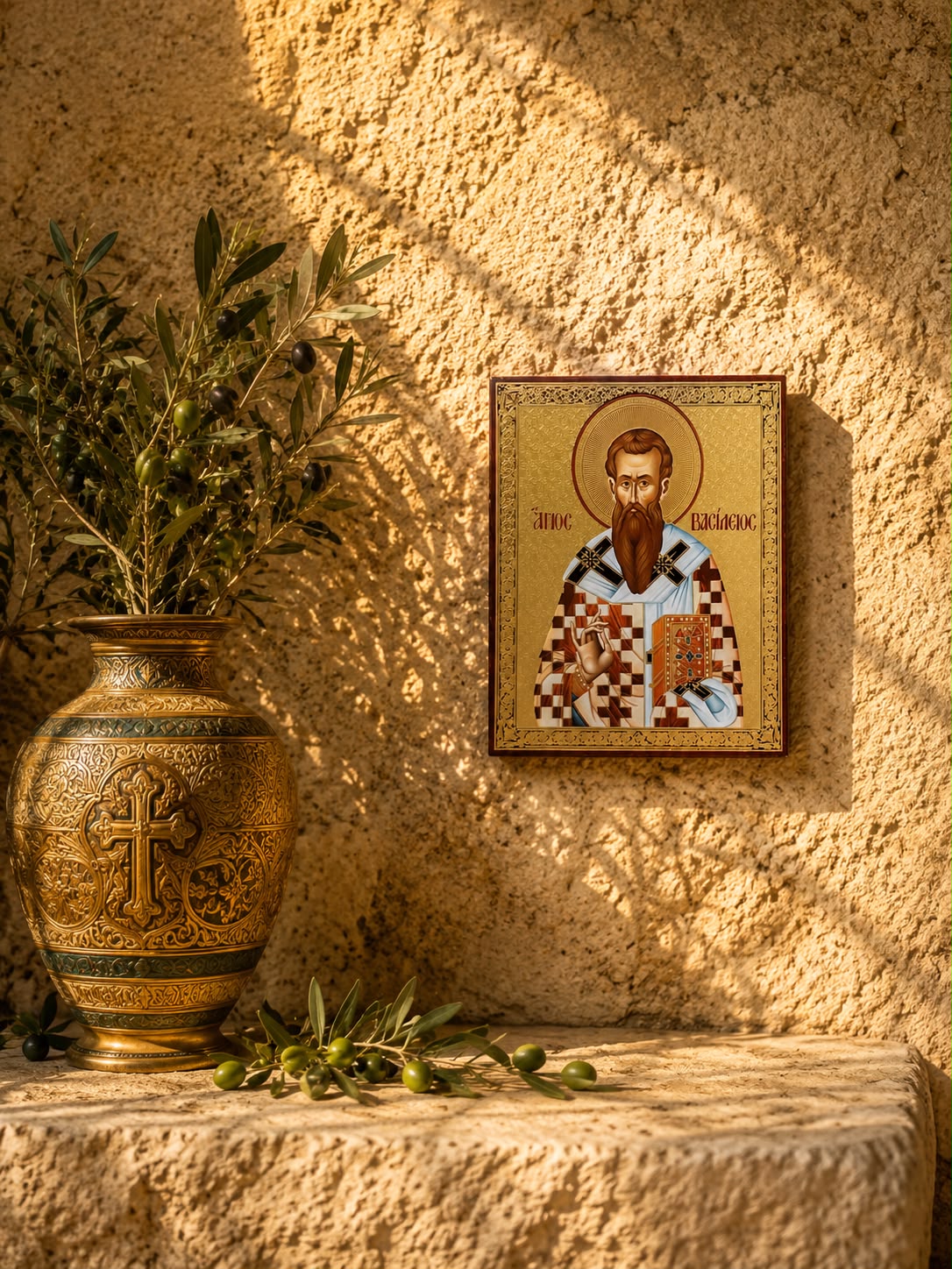 Saint Basil the Great – 13 × 11 cm