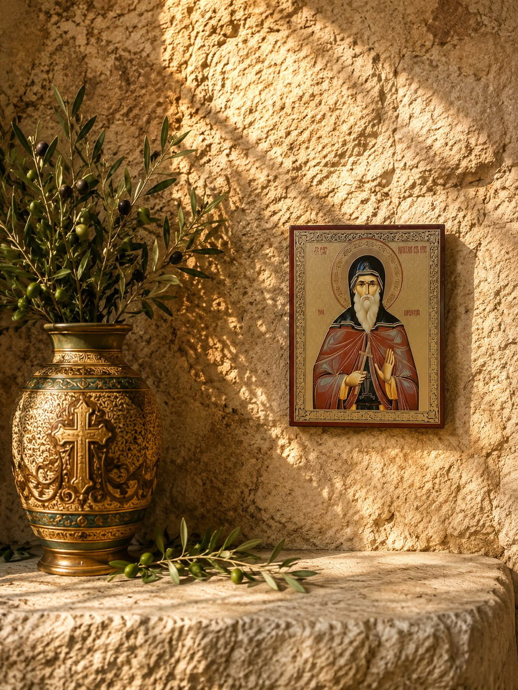 Saint Demetrius the New of Bucharest – 13 × 11 cm