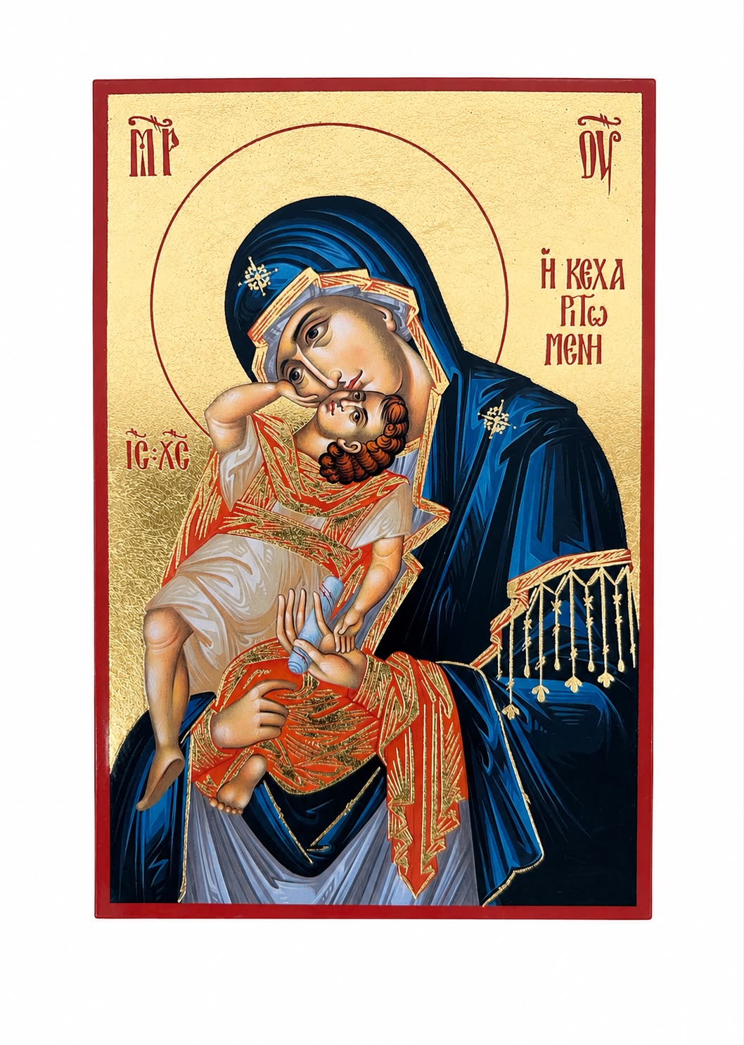 The Most Holy Theotokos – Sweet Kiss (Glykophilousa) – 22 x 18 cm