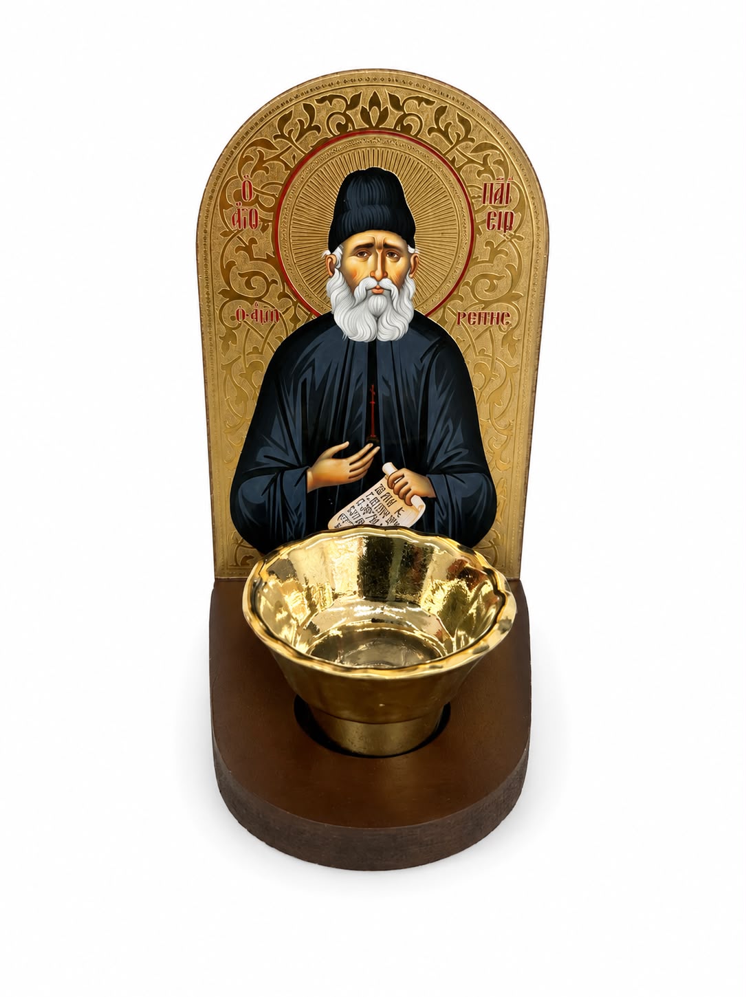 Saint Paisios of Mount Athos with Candle Holder