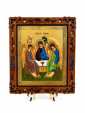 The Holy Trinity – Pyrography Icon 16 x 14 cm