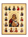 The Virgin Mary and the Holy Apostles 22 x 18 cm