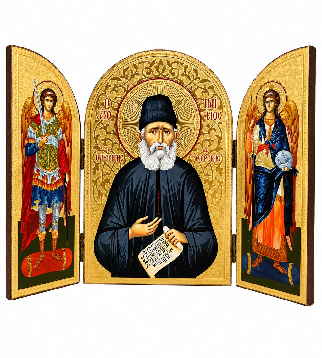 Saint Paisios of Mount Athos - Oval Triptych