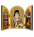 Saint Nectarios of Aegina - Oval Triptych